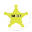 sheriff star stickers