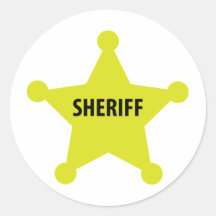 sheriff star sticker