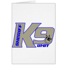 sheriffk 9unit Malinois Greeting Card