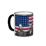Sherman, Lincoln, and Grant with Black Border Coffee Mugs