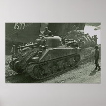 Shermans at Anzio Poster