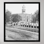 Sherman's Camp Near Atlanta's City Hall 1864 posters