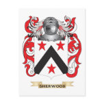Sherwood Coat of Arms (Family Crest) Postcard