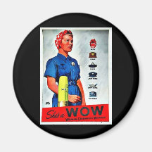 Shes A Wow Refrigerator Magnet