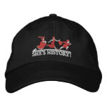 She's History! embroidered hats