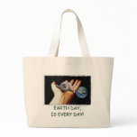 "SHE'S IN OUR HANDS" Harp Seal EARTH DAY Green Bag