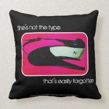'She's not the type' (Throw) American MoJo Pillow