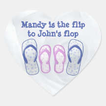 she's the flip to my flop heart stickers