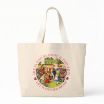 SHE'S TOO BLONDE & TOO THIN - OFF WITH HER HEAD! TOTE BAG