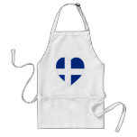 Shetland  Flag Heart aprons