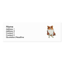 Shetland Sheepdog Business Card Templates