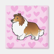 Shetland Sheepdog / Collie Love Magnets
