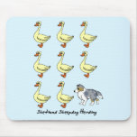 Shetland Sheepdog Herding Ducks Mousepad
