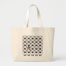Shetland Sheepdog in the Sheep Canvas Bag