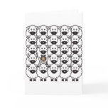 Shetland Sheepdog in the Sheep Greeting Card