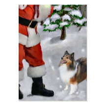 Shetland Sheepdog Sheltie Christmas Gifts Business Card