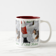 Shetland Sheepdog Sheltie Christmas Gifts Mug