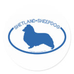 Shetland Sheepdog Silhouette Sticker