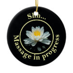 Shh... Massage in progress Door Sign ornaments