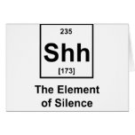 Shh! The Element of Silence cards