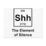 Shh! The Element of Silence Post Card