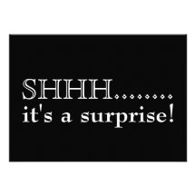 Shhh... It's a surprise 50th birthday party Personalized Invitation