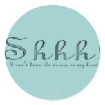 Shhh stickers