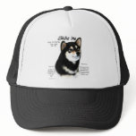 Shiba Inu (blk/tan) History Design Hat