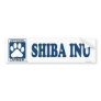 SHIBA INU_Blue Bumper Stickers