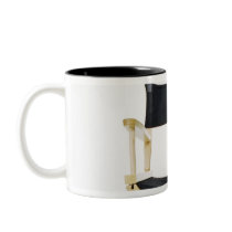 Shiba Inu dog on director's chair Mug