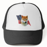 Shiba Inu Flag Mesh Hats