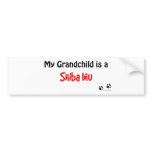Shiba Inu Grandchild bumper stickers