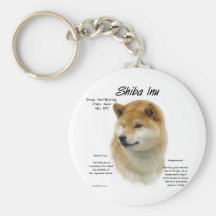 Shiba Inu History Design Keychain