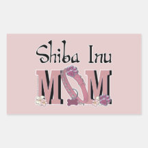 Shiba Inu MOM Rectangular Sticker
