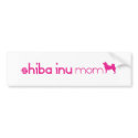 Shiba Inu Mum bumper stickers