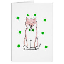 Shiba Inu Saint Patricks Day cards