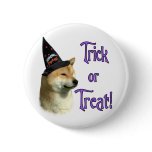 Shiba Inu Trick Pinback Buttons