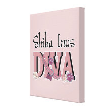 Shiba Inus DIVA Canvas Print