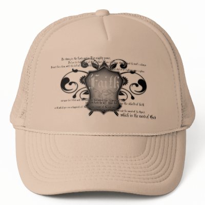 Shield of Faith (armour of God) Christian hat by UpstreamDesigns