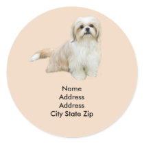 Shih Tzu Address Label
