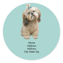 Shih Tzu Address Label