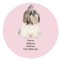 Shih Tzu Address Label