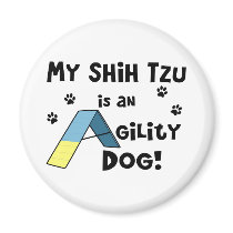 Shih Tzu Agility Dog Magnet