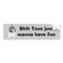 Shih Tzu Bumper Sticker
