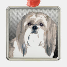 Shih Tzu Christmas Ornament