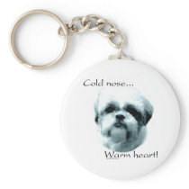 Shih Tzu Cold Nose, Warm Heart Keychain
