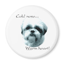 Shih Tzu Cold Nose Warm Heart - Magnet