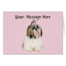 Shih Tzu Greeting Card