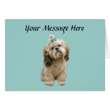 Shih Tzu Greeting Card