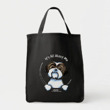 Shih Tzu Its All About Me Tote Bags